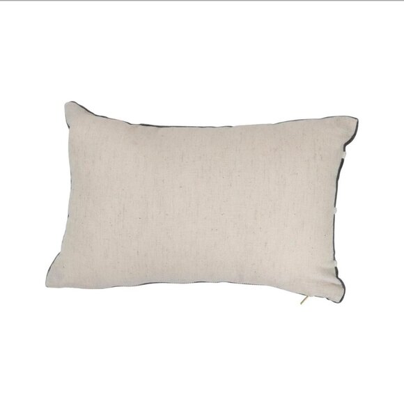 SOLD   NWT 14" x 9" Cotton Velvet Lumbar Pillow - Picture 3 of 6